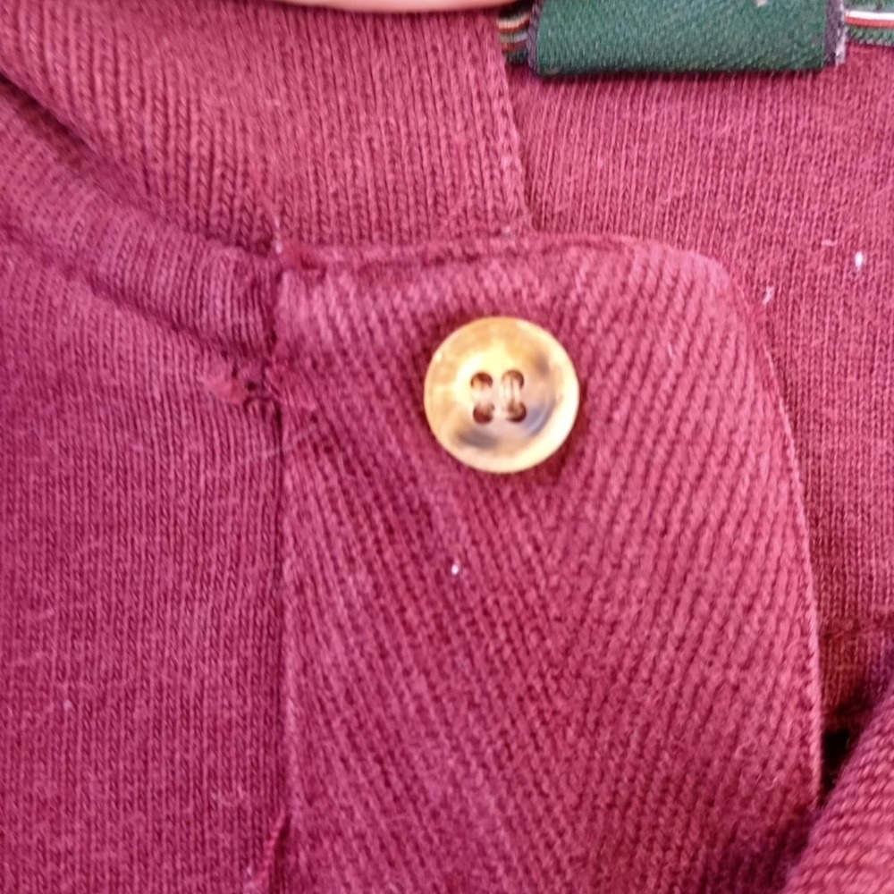 Vintage Duck Head Tour Men's Large Polo Shirt Burgundy Golf Logo size Large - Picture 4 of 8